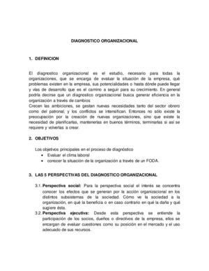 DIAGNOSTICO ORGANIZACIONAL
