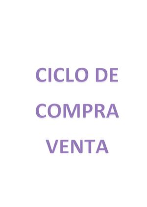 Ciclo Compraventa