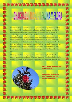 chachagui con su flora 