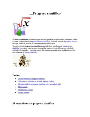 Progreso científico