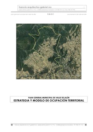 Plan General Municipal del Valle de Allín - Estrategia y Modelo de Ocupación Territorial