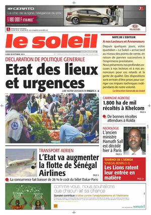 Edition du 28 Octobre 2013