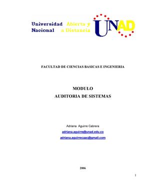 Auditoria en sistemas