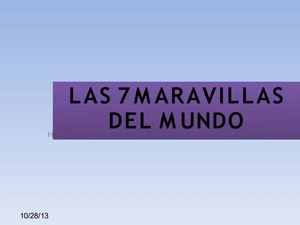 un mundo de maravillas