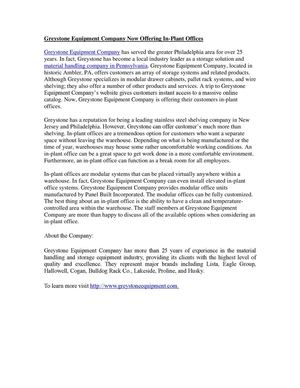 Material Handling Company Pennsylvania