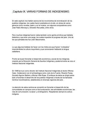 Formas de Indigenismo