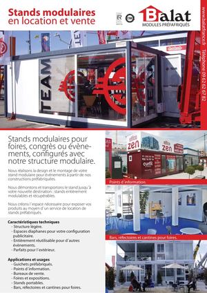 Stands modulaires pour évènements en location et vente  