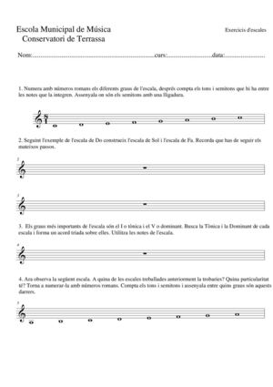 Exercicis d'escales