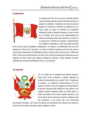 Simbolos patrióticos de Perú