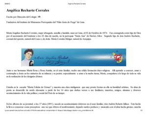 MADRE MARÍA ANGÉLICA RECHARTE