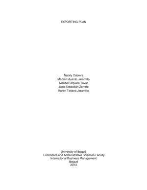 Plan de exportación Botas