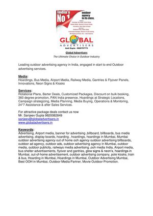 Global Advertisers- Company Details