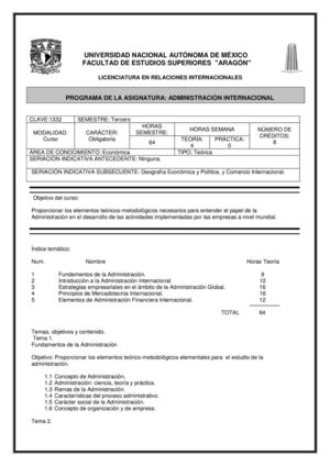 administracion internacional 
