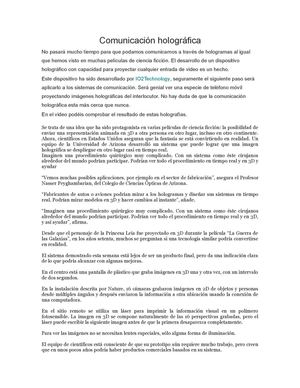 HOLOGRAFÍA