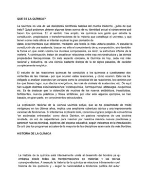 que es la quimica