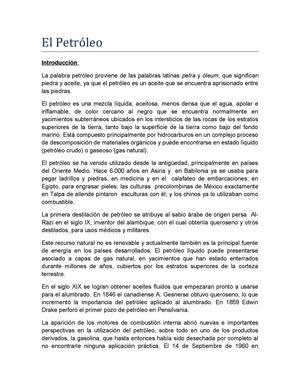El Petróleo