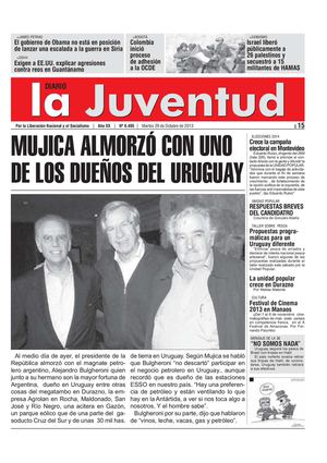 MUJICA ALMORZÓ CON UNO DE LOS DUEÑOS DEL URUGUAY