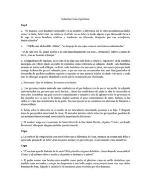 solucion Guia el perfume