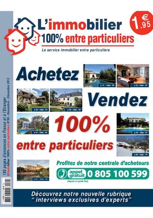 L'immobilier 100% entre Particuliers - Appelimmo - N°89 - Novembre/Décembre 2013