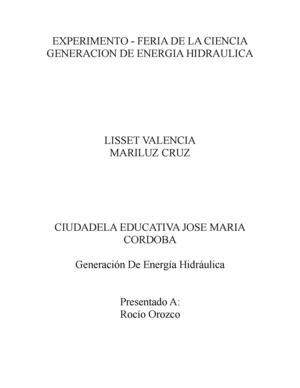 Energía Hidráulica 