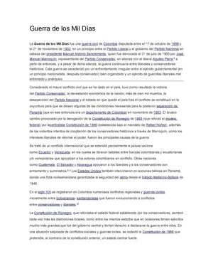 guerra de los mil dias