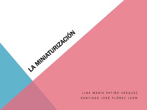 La Miniaturización