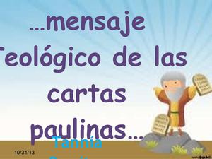 Origen Tologico de las Cartas Paulinas