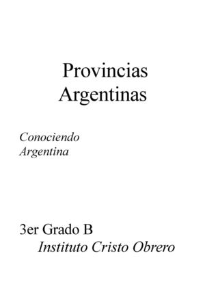 PROVINCIAS ARGENTINA prueba