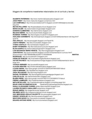 Listado de blog compañeros urbe