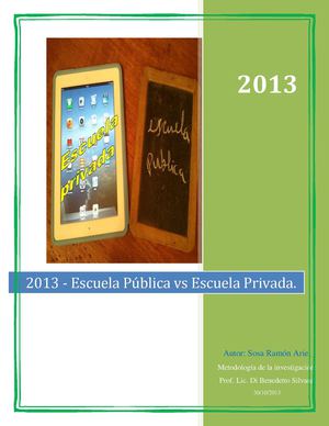 Escuela Pública vs Escuela Privada