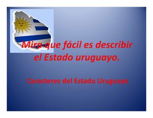 Caracteres del Estado Uruguayo