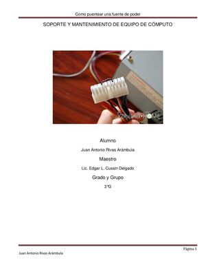 Puentear fuente de poder