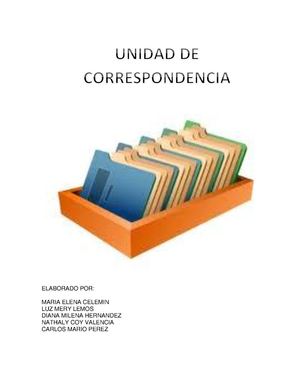 UNIDAD DE CORRESPONDENCIA
