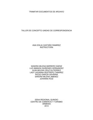 concepto unidad de correspondencia