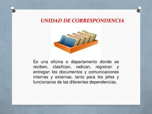Unidad de Correpondencia