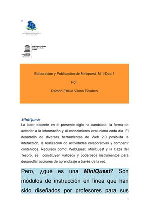 Material de Estudio sobre la MiniQuest