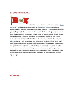 la bandera del peru