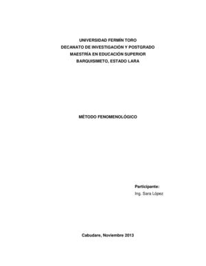 Método de Fenomenología