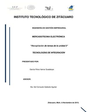 Unidad 3 Tecnologías de Integración