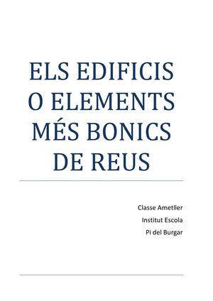 Els elements més bonics de Reus