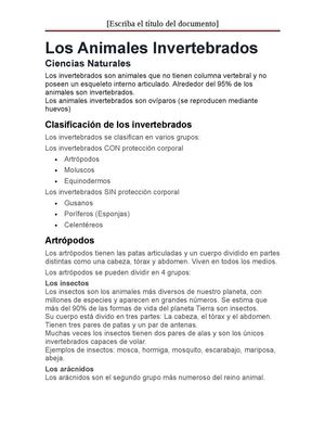 Los Animales Invertebrados.docx
