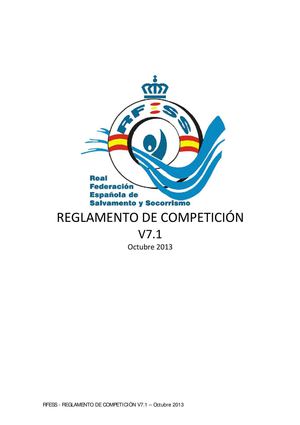 Reglamento de competiciones actualizado