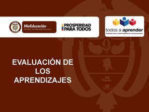 Evaluación de los Aprendizajes