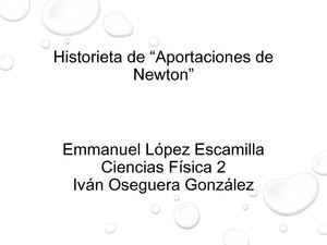 Historieta de Issac Newton 