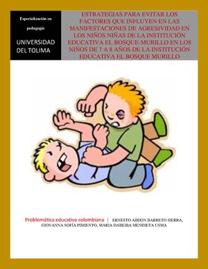 proyecto problemática educativa - agresión 