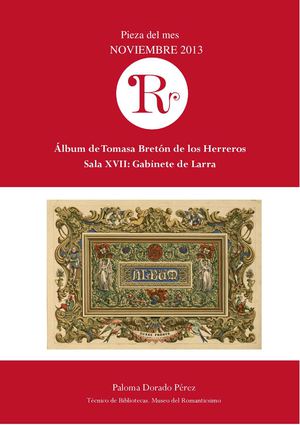 Pieza del mes: Álbum de Tomasa Bretón de los Herreros, 1842-1874