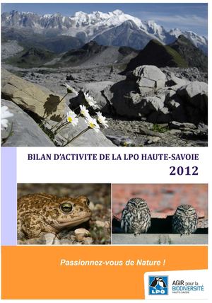 Rapport d'activités 2012 - LPO Haute-Savoie