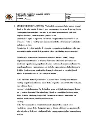 Revisiones, salidas y torneo