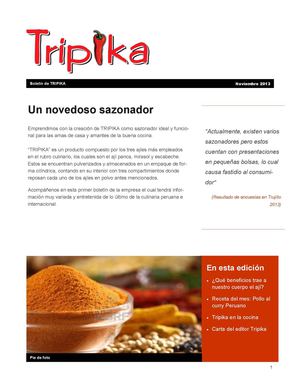 Tripika - Boletin Noviembre 2013