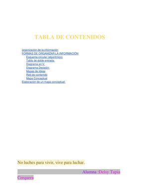 organisacion de la informacion